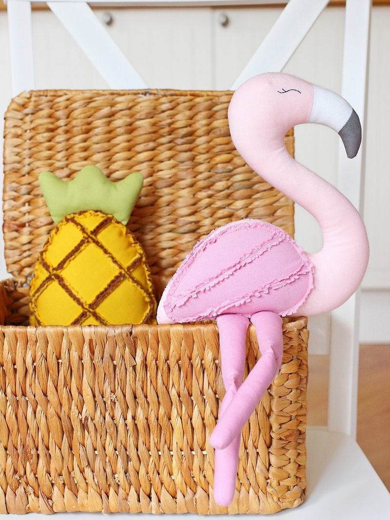 PDF Flamingo and Pineapple Stuffed Toys Sewing Pattern - 手工艺教程/工具书 - 其他材质 