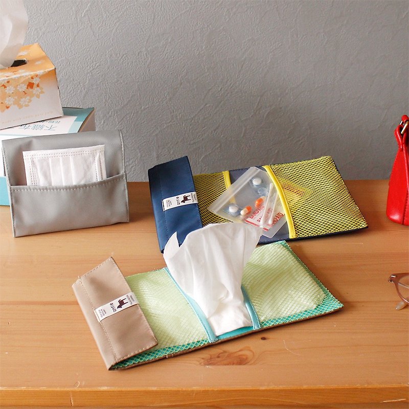 Antie Tissue and Mask Pouch　アンティ　ティッシュ・マスクポーチ - 其他 - 其他人造纤维 蓝色