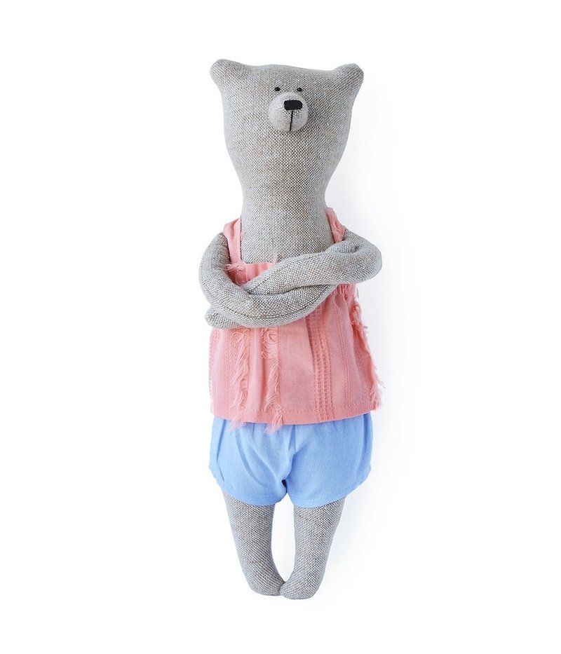 PK bears|艾蜜丽果酱熊40cm+耶诞衣礼盒 - 玩偶/公仔 - 棉．麻 红色