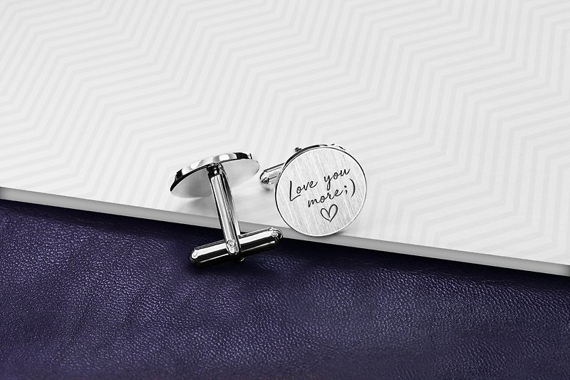 Personalized Cufflinks 925 silver - Wedding Cufflinks - Custom Cufflinks - 袖扣 - 纯银 银色