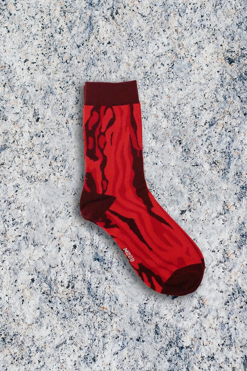 MOODLABBYLORRAINE | Red Fantasy 袜子 - 袜子 - 棉．麻 红色