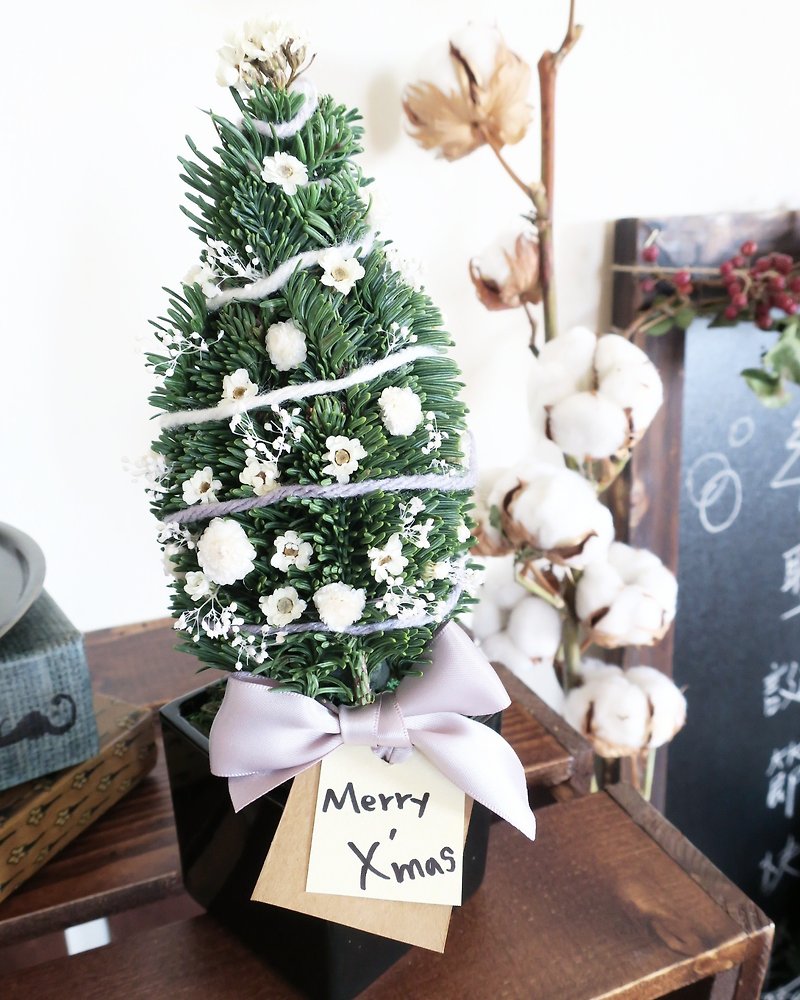 ▫One 花筒▫暖冬森林 白雪圣诞夜 圣诞树桌上摆饰 - 植栽/盆栽 - 植物．花 