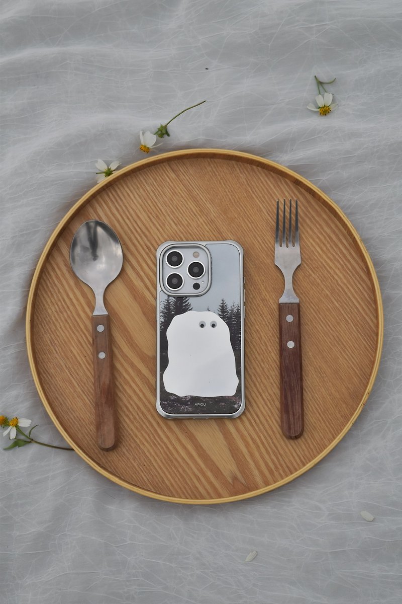 【Mirror Pro】喜欢森林的杰瑞 镜面 iPhone 磁吸全包防摔保护壳 - 手机壳/手机套 - 压克力 银色