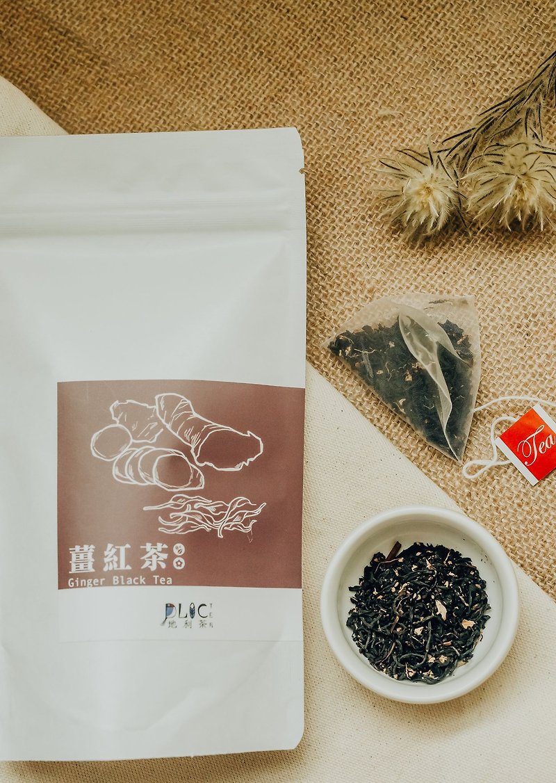 姜红茶-原叶立体茶包10入 暖心暖胃 生姜红玉红茶 - 茶 - 新鲜食材 咖啡色