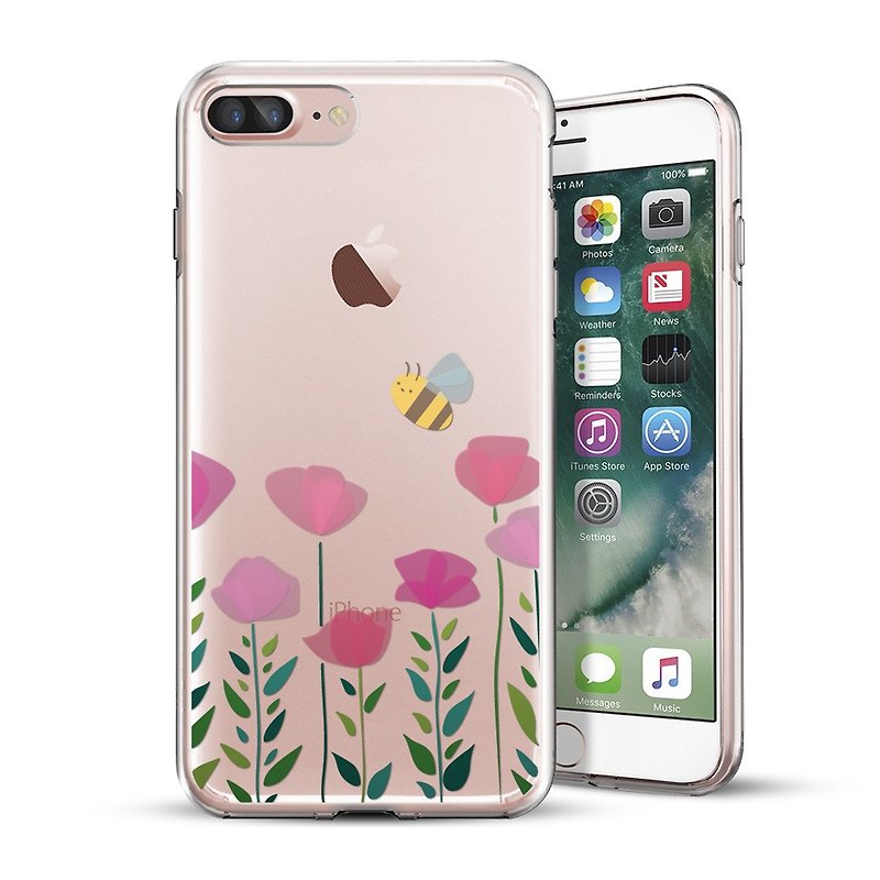 AppleWork iPhone 6/6S/7/8 原创设计保护壳 - 小蜜蜂 CHIP-057 - 手机壳/手机套 - 塑料 粉红色