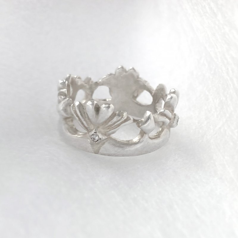 爱之皇冠 纯银戒指silver925 - 戒指 - 纯银 银色