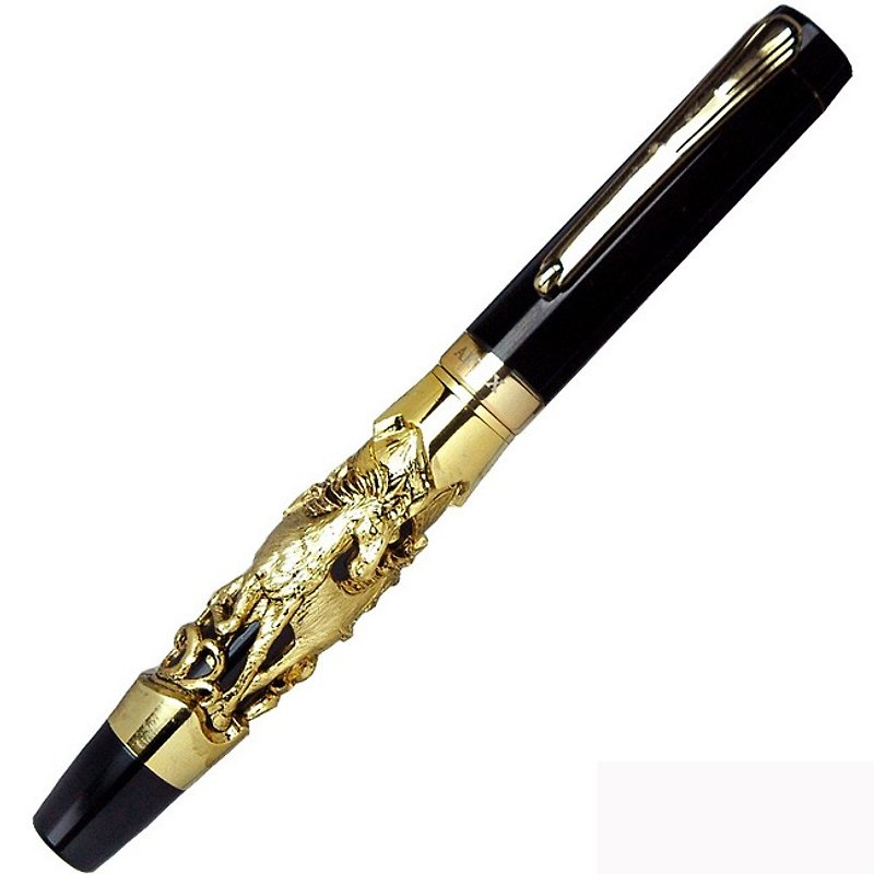 ARTEX 12生肖钢珠笔 共12种古金款任选-马 - 钢珠笔 - 其他材质 金色