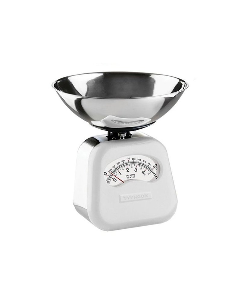 英国Rayware工业风复古NOVO圆弧造型2公斤厨房机械式磅秤(白色) - 其他 - 其他金属 白色