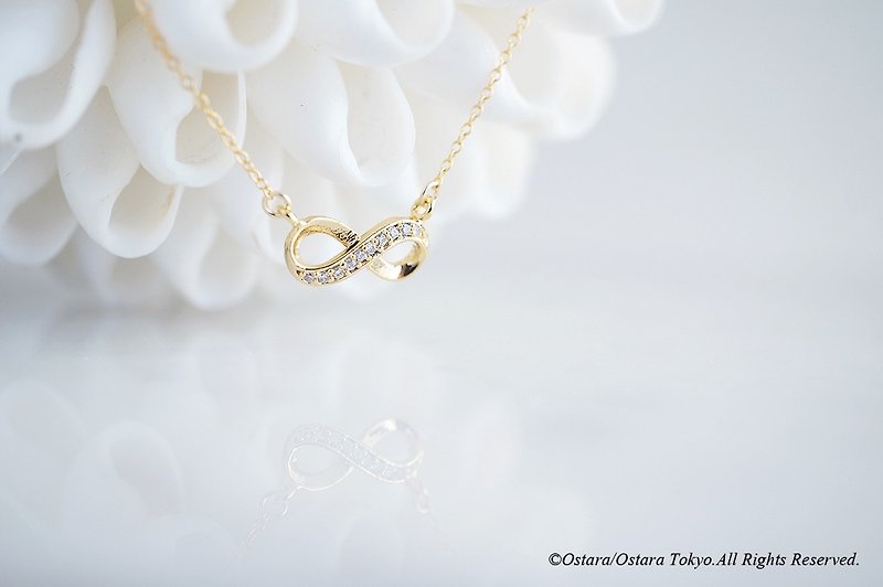 【14KGF】Necklace,Infinity LOVE - 项链 - 其他金属 金色