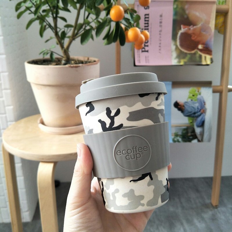 英国 Ecoffee Cup | 12oz环保随行杯迷彩灰 - 咖啡杯/马克杯 - 其他材质 