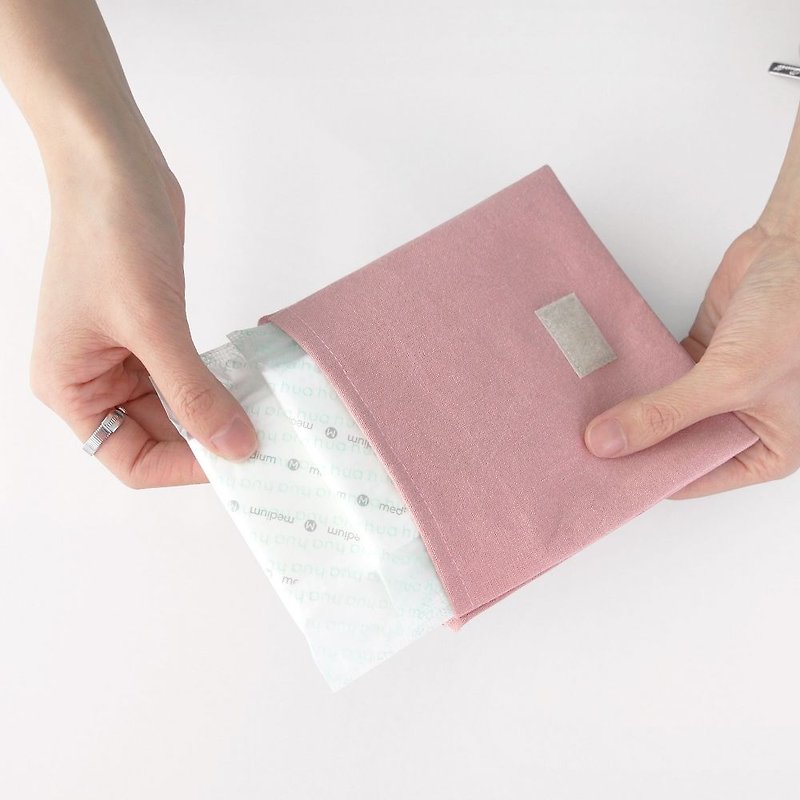 ICONIC个性女孩私密收纳折叠包v2-素雅粉,ICO51753 - 生理用品 - 棉．麻 粉红色
