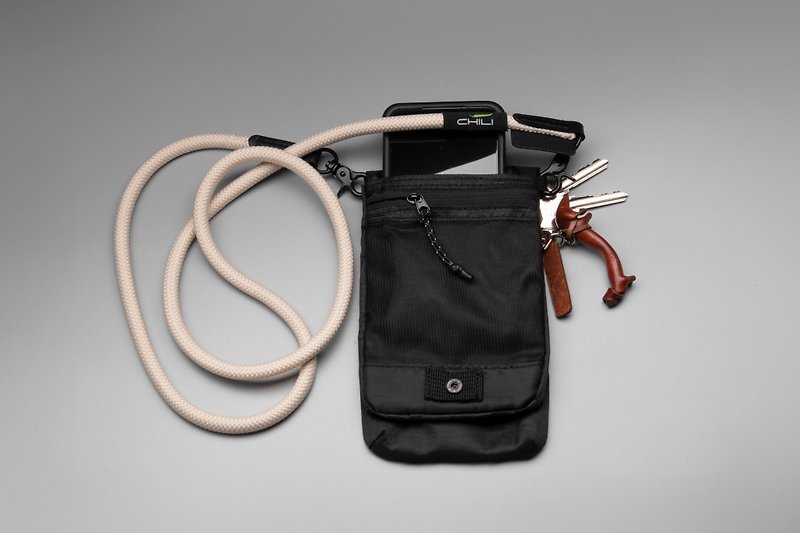 Chili Edition | 随身手机袋 旅行小包 配电话肩背带 防盗安全 - 侧背包/斜挎包 - 聚酯纤维 