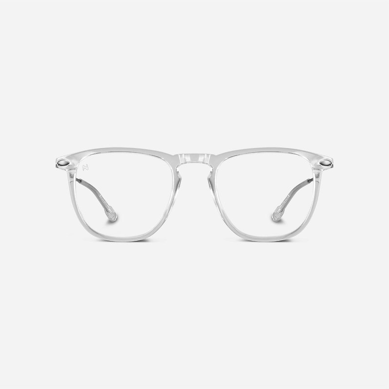 法国 Nooz 抗蓝光时尚造型平光阅读眼镜(透明镜片)矩形-透明色 - 眼镜/眼镜框 - 其他材质 透明