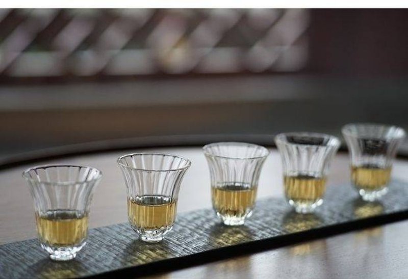 日式手工加厚条纹闻香杯 品茗杯 茶杯 (两入) - 茶具/茶杯 - 玻璃 透明