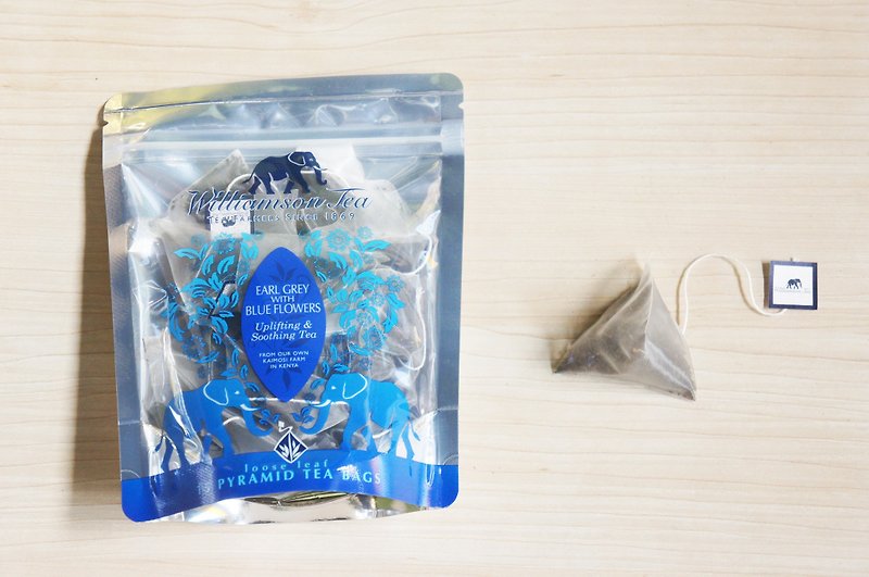 法式伯爵茶EARL GREY WITH BLUE FLOWERS / 立体茶包系列 - 茶 - 新鲜食材 蓝色