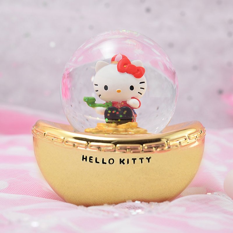 Hello Kitty 招财进宝金如意 水晶球摆饰 - 摆饰 - 玻璃 