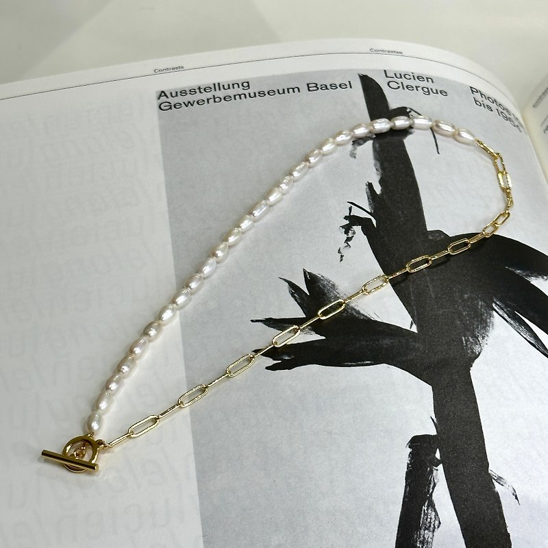 Mezcla Clásica 经典半珍珠项链 | 天然珍珠 | 手作饰品 - 项链 - 珍珠 白色
