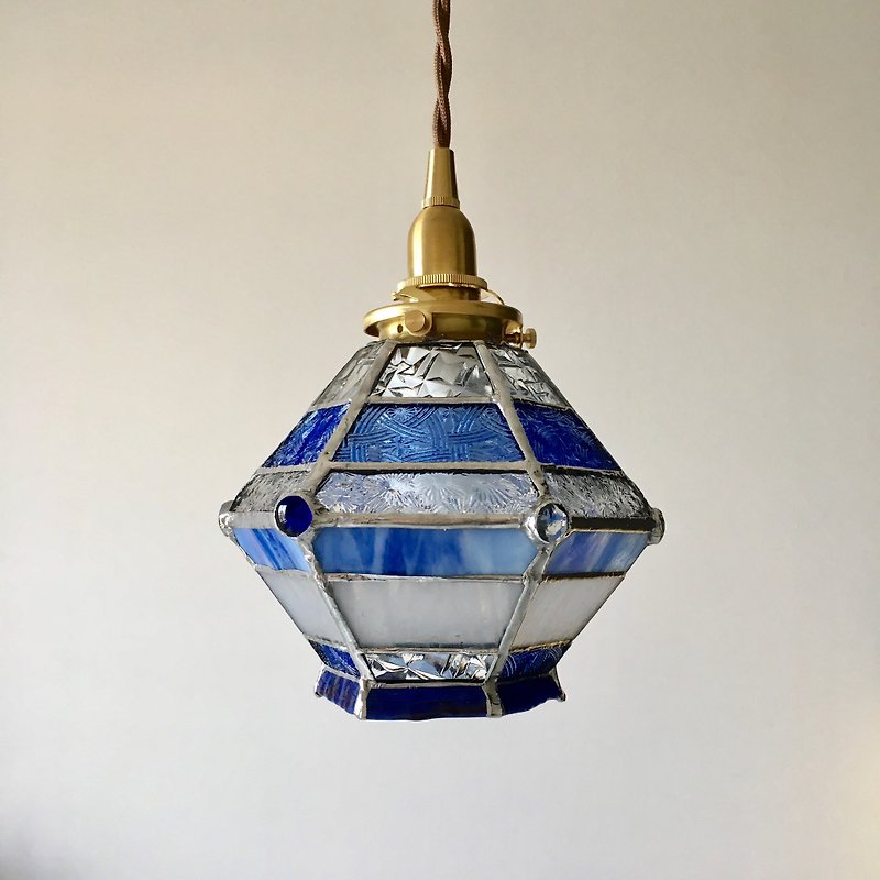ペンダントライト ロマンティックナイト ブルー&クリアー ガラス Bay View - 灯具/灯饰 - 玻璃 蓝色