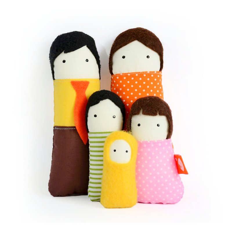 5个娃娃的家庭 - 玩具/玩偶 - 其他材质 多色