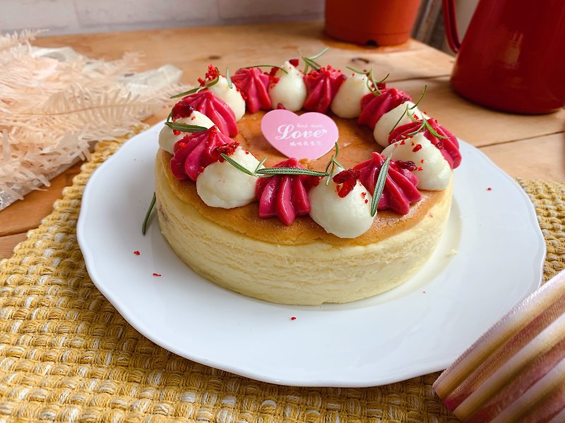 莓果奶酪蛋糕/手作甜点材料包/低醣版 - 美食 - 其他材质 白色