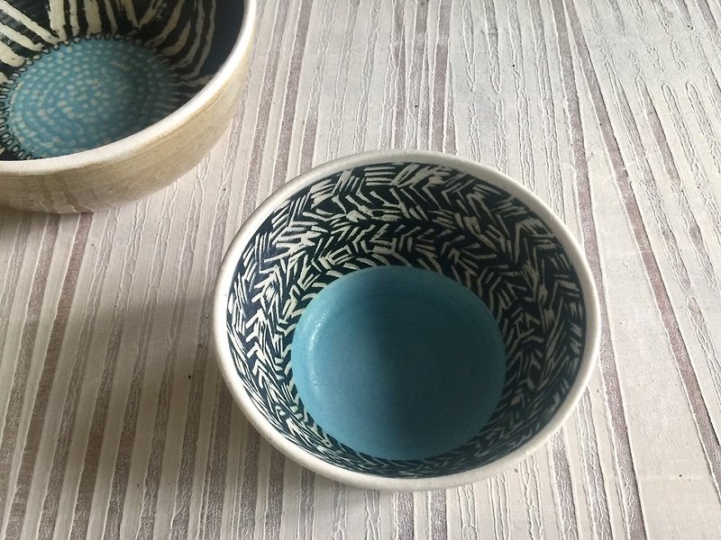 素面艺术底子系列-小水漥钵碗_陶瓷餐碗 - 碗 - 陶 蓝色