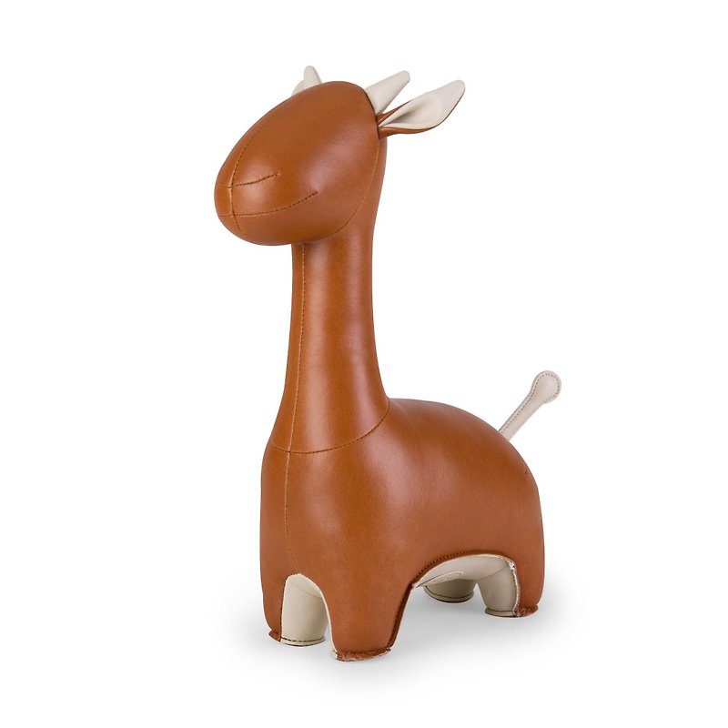 【售完即止】Zuny - Giraffe Ida 长颈鹿造型动物书挡 - 摆饰 - 人造皮革 多色