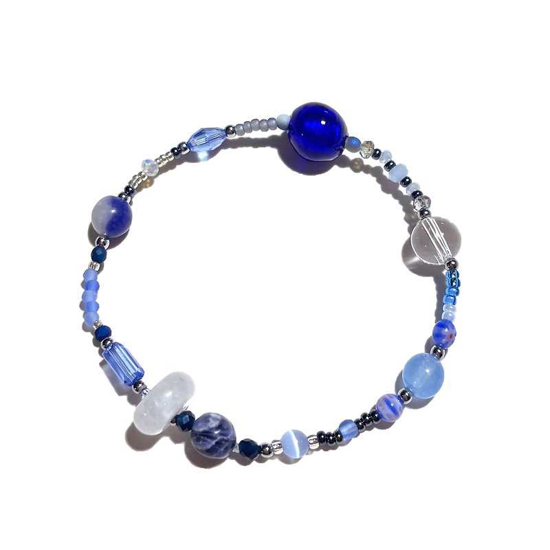 蓝色天然石手链 017 - 手链/手环 - 宝石 蓝色