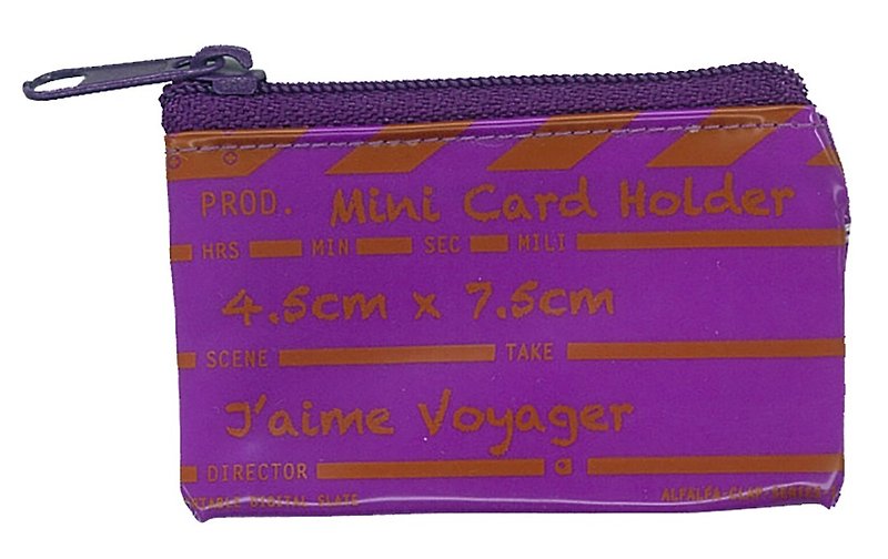 导演拍板迷你记忆卡文件夹 - 紫色 - 钥匙链/钥匙包 - 塑料 紫色