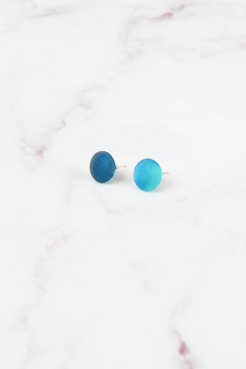 宇宙系列反光耳环-天王星 - 耳环/耳夹 - 其他材质 蓝色