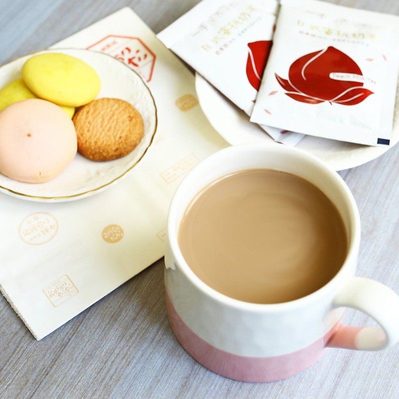 【一手茶】奶茶控系列－日式蜜桃奶茶(8入袋)一手私藏世界红茶-Pinkoi店 - 茶 - 新鲜食材 粉红色