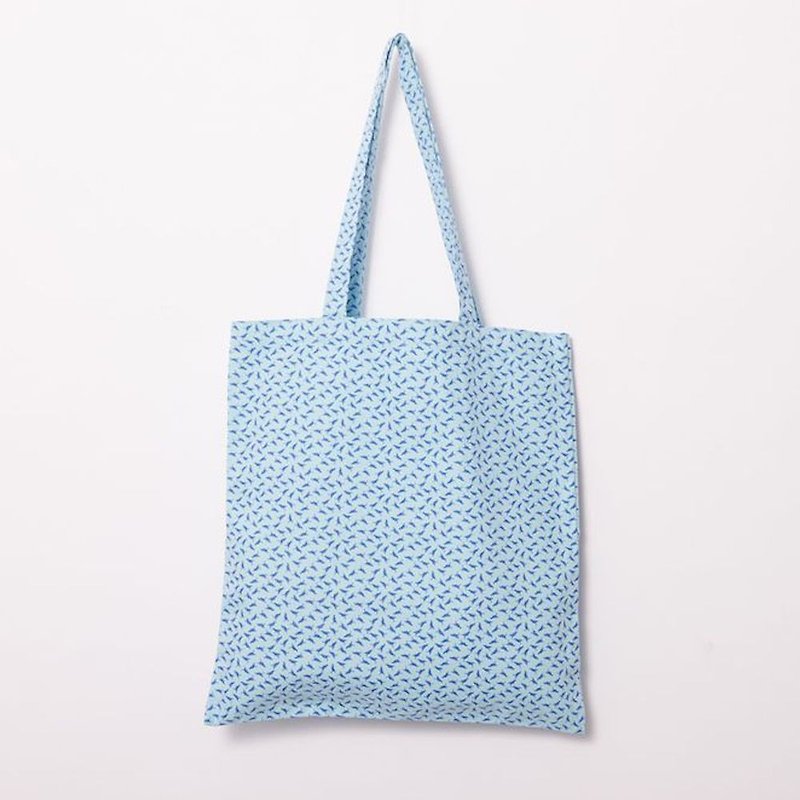 简单购物袋/台湾八哥4号/蔚蓝色 - 侧背包/斜挎包 - 棉．麻 