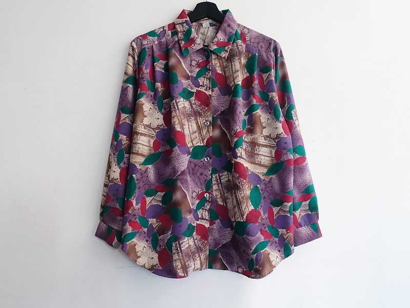 Awhile一时 | Vintage 长袖衬衫 no.396 - 女装衬衫 - 聚酯纤维 多色
