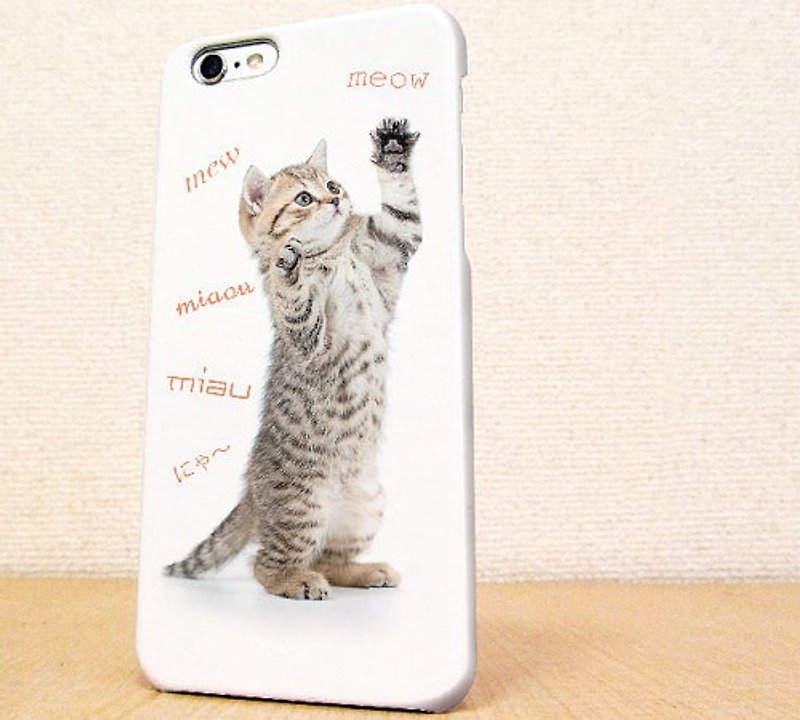 送料無料☆iPhone case GALAXY case ☆猫（ネコ）の鳴き声  phone case - 手机壳/手机套 - 塑料 白色