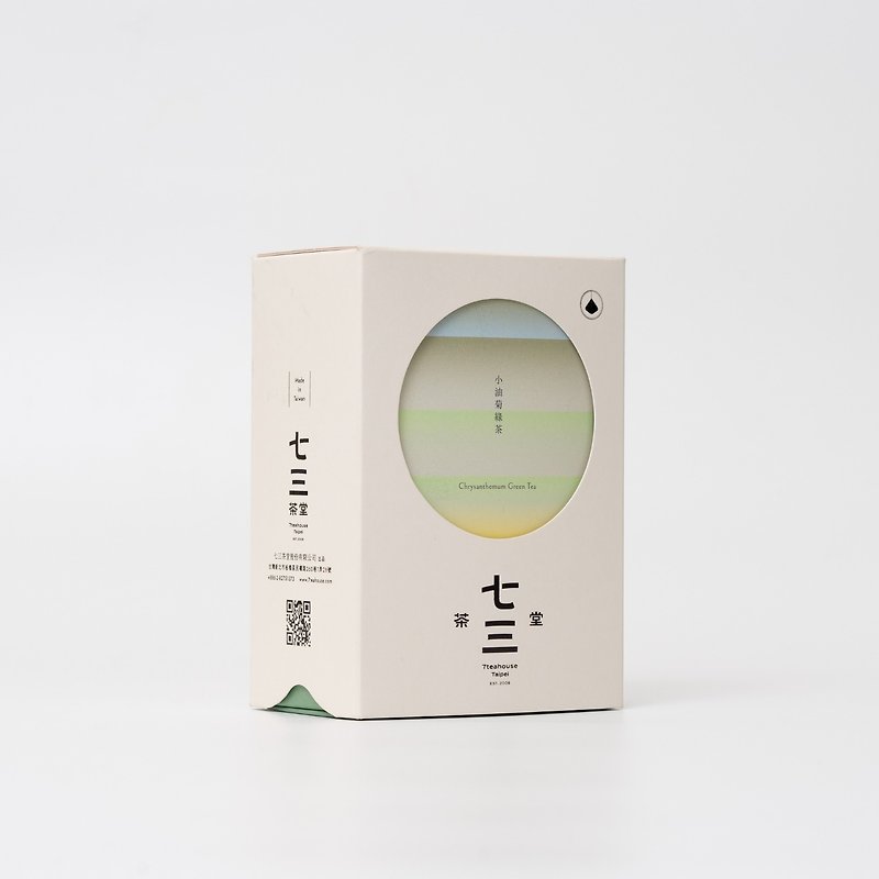 七三茶堂 立体茶包丨小油菊绿茶 8单入–精装盒 - 茶 - 纸 白色