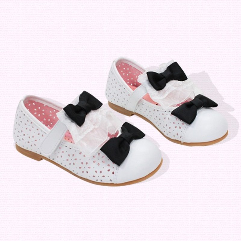 蛋糕娃娃鞋 – 优雅白 / 奥黛莉 童鞋 - 童装鞋 - 人造皮革 粉红色