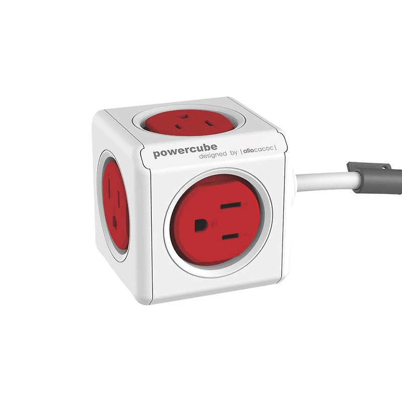 荷兰 allocacoc PowerCube延长线/红色/线长3米 - 充电宝/传输线 - 塑料 红色
