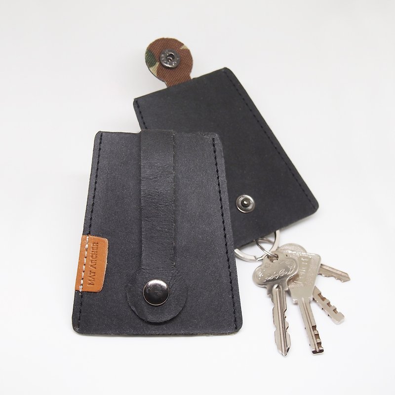 Denim Jeans Tag - Key Holder, Keychain - 钥匙链/钥匙包 - 其他材质 黑色
