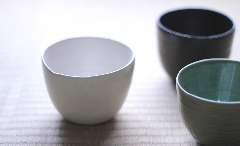 日式茶碗 Ö 白 - 茶具/茶杯 - 陶 白色