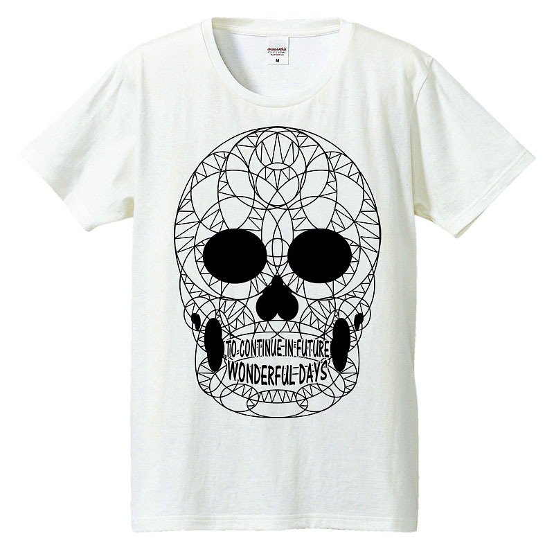 Tシャツ / THE SKULL - 男装上衣/T 恤 - 棉．麻 白色
