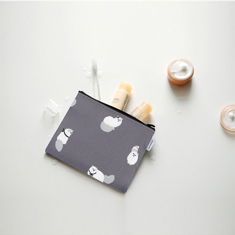 小日子防水布化妆包M-22 波斯猫,E2D10560 - 化妆包/杂物包 - 棉．麻 灰色