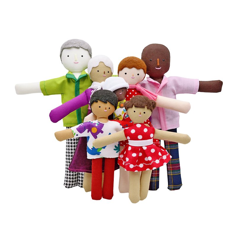 手工娃娃 世界的家庭色彩 - 七个娃娃之家 - 手工制作 - 娃娃 - 玩具/玩偶 - 聚酯纤维 多色