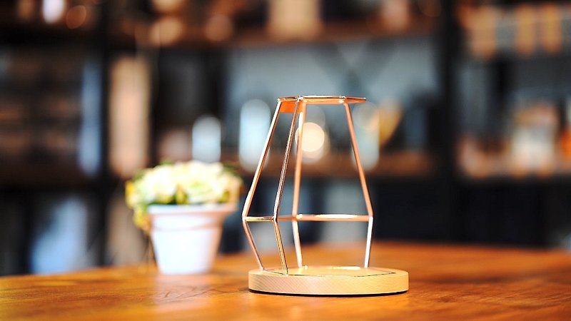 A-IDIO钻石手冲咖啡架(手冲架+底座)-玫瑰金 - 咖啡壶/周边 - 不锈钢 金色