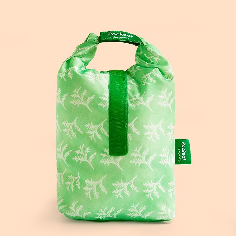 好日子 | Pockeat环保食物袋(大食袋)-红桧 - 便当盒/饭盒 - 塑料 绿色