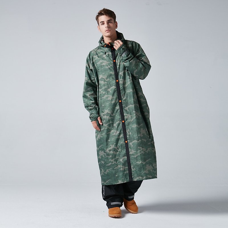 BAOGANI宝嘉尼 B03背包大衣雨衣 (军绿) - 雨伞/雨衣 - 防水材质 绿色