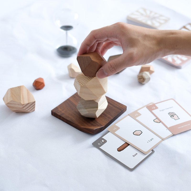 Moku Tower 木制桌游 | 艺术品 | 玩具积木 | 益智玩具 - 桌游/玩具 - 木头 咖啡色