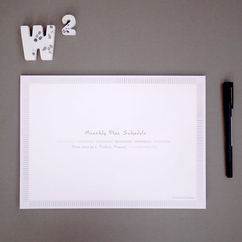 Perfect Moment美好岁月无时效月桌历 (A4) - 笔记本/手帐 - 纸 白色