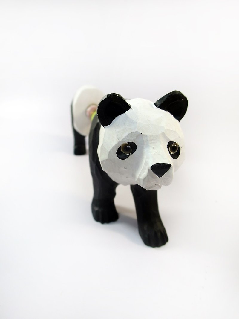 SUSS-日本Magnets可爱动物造型手工原木纸胶台座(熊猫款)-现货 - 其他 - 木头 白色