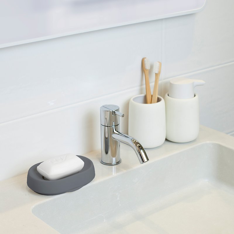 引流皂架 肥皂架 - 卫浴用品 - 硅胶 灰色