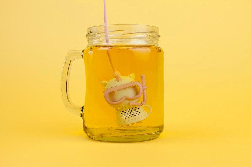 Uni 独角兽潜水员滤茶器 - 茶具/茶杯 - 硅胶 白色