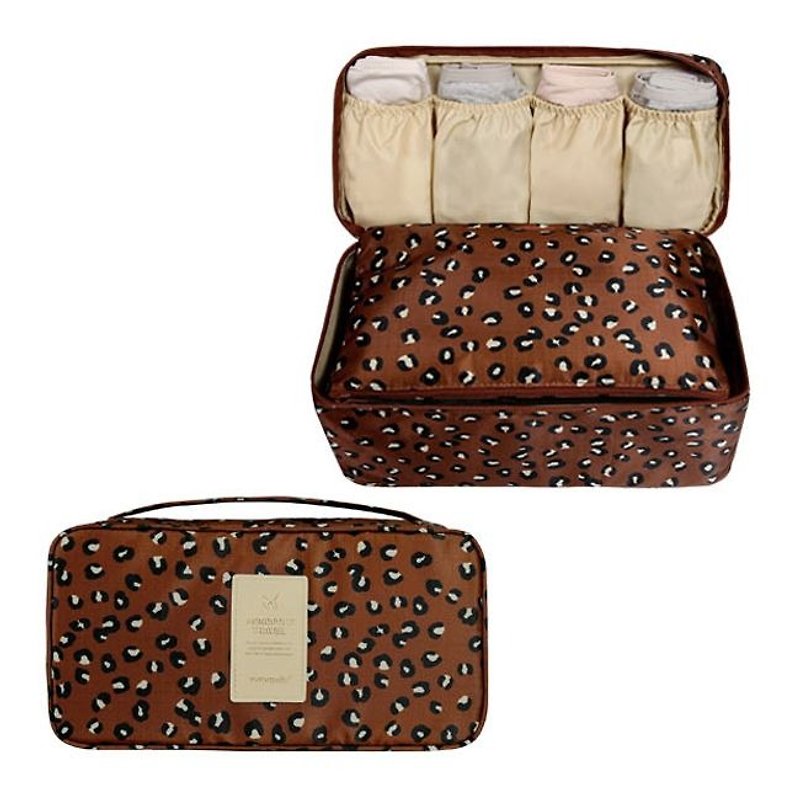 MPL-动物纹旅行贴身衣物包-豹纹棕,MPL24536 - 化妆包/杂物包 - 塑料 咖啡色